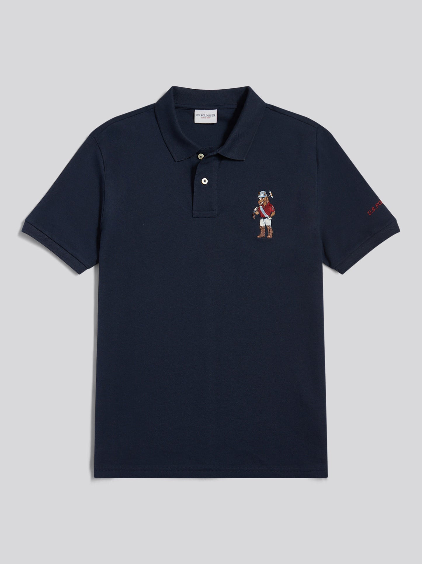 Mens Chuck Polo Shirt in Dark Sapphire Navy