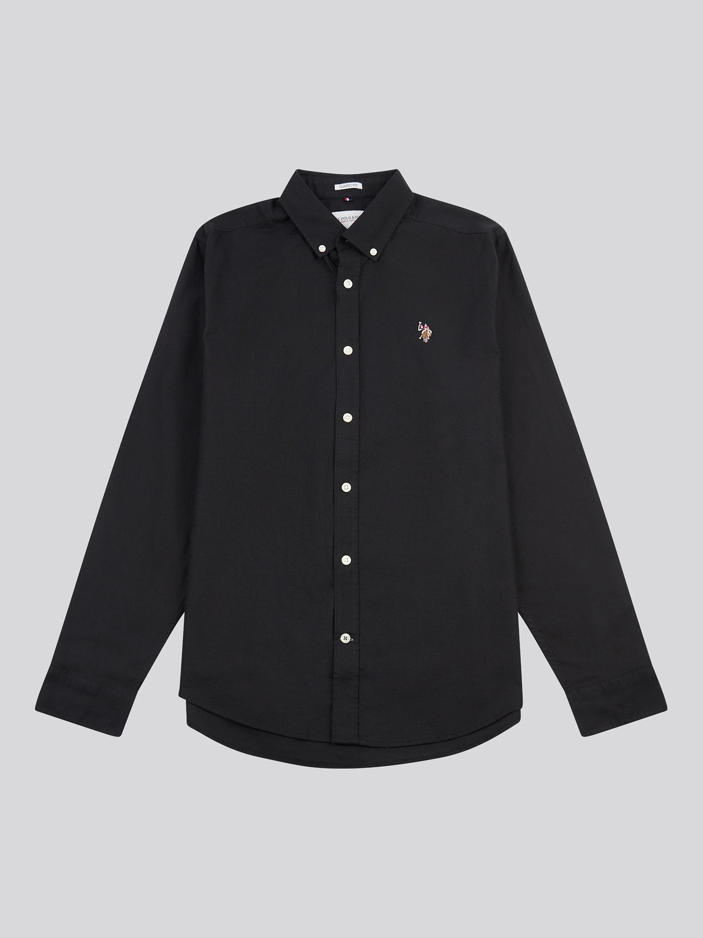 Mens Peached Oxford Shirt in Black