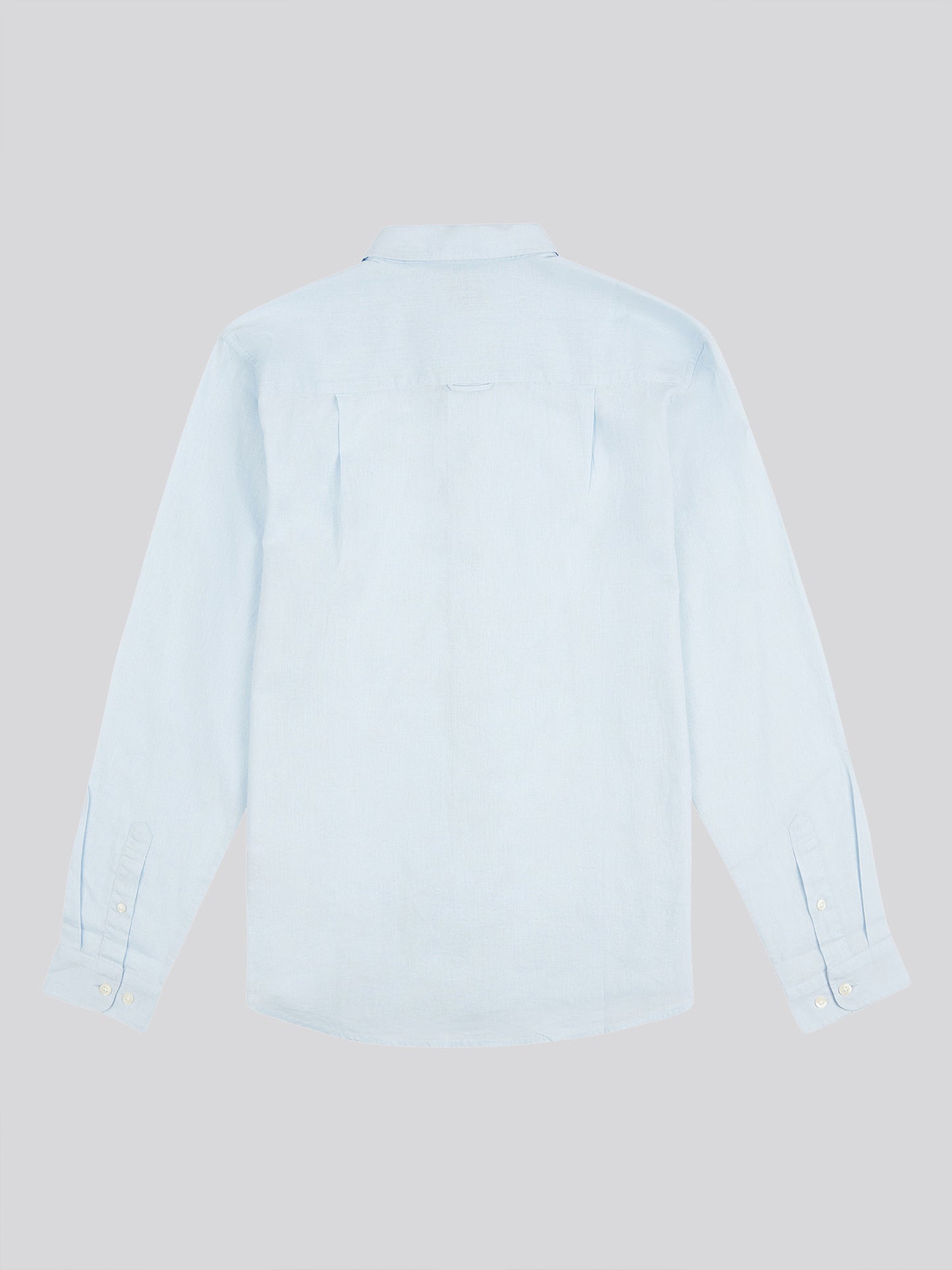 Mens Stretch Cotton Poplin Shirt in Skyway