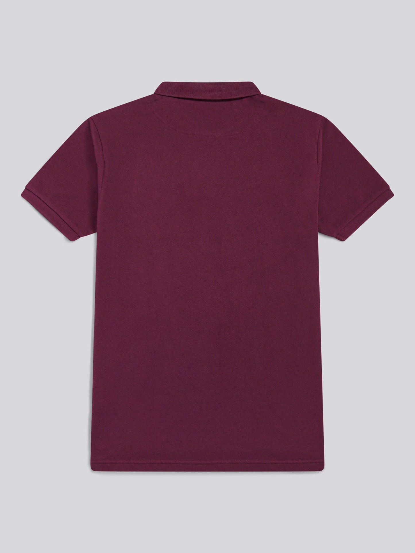 Mens Double Horsemen Polo Shirt in Grape Wine
