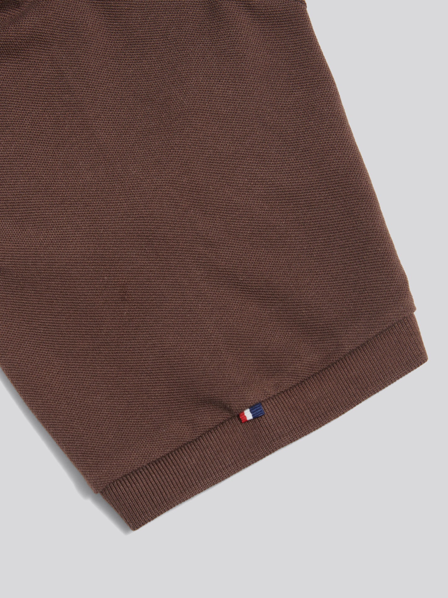 Męska koszula polo w czekoladowym martini