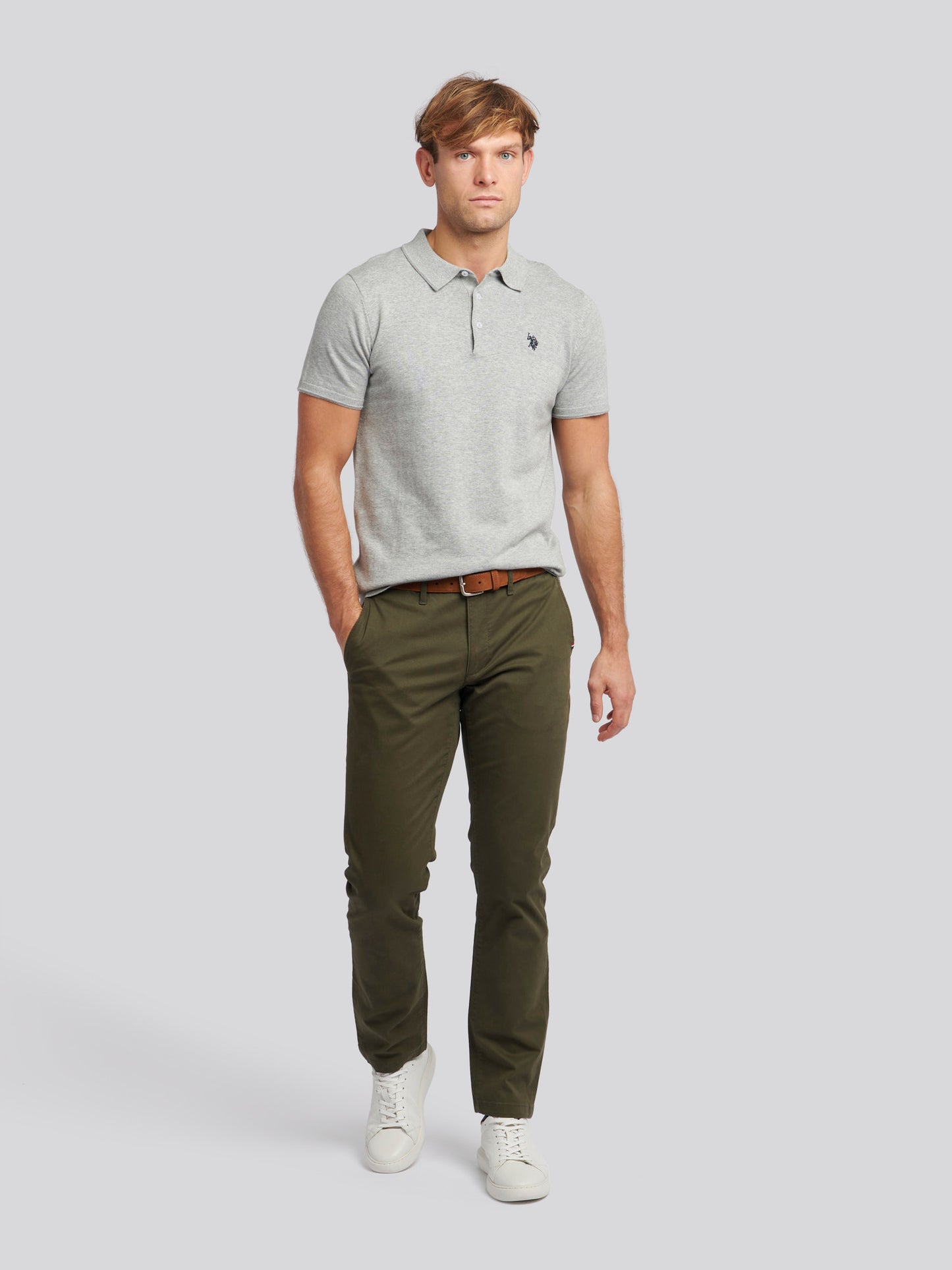 Mens Classic Chinos in Forest Night