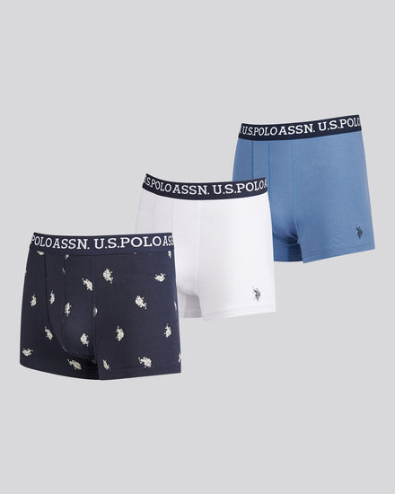 Mens 3 Pack USPA Trunk in Blue Horizon