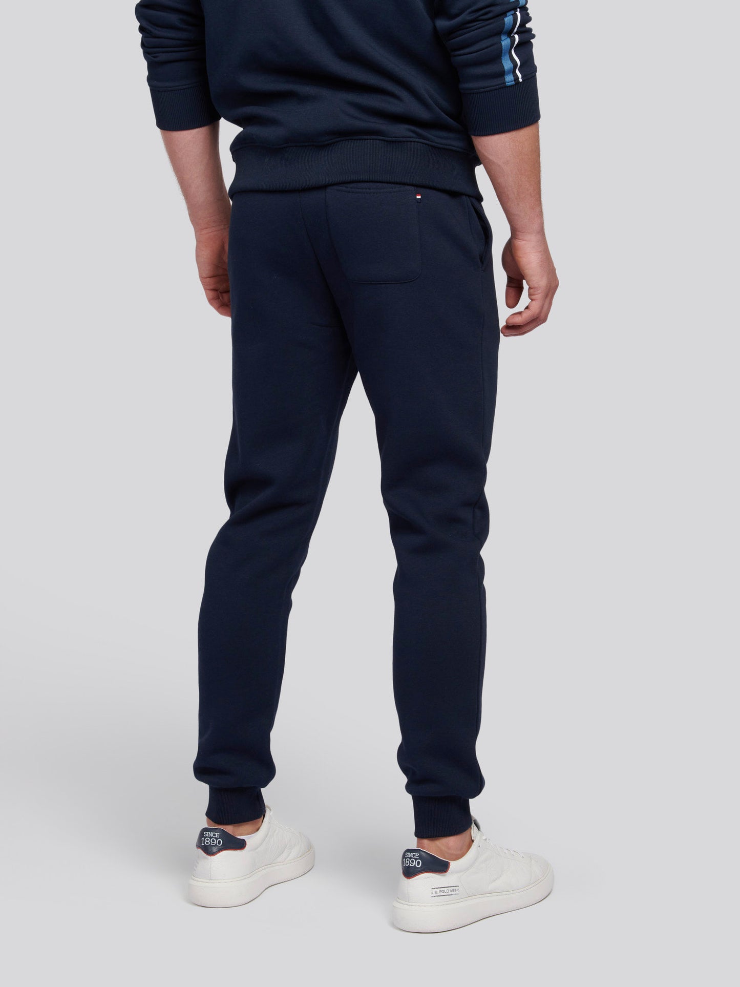Mens Double Horsemen Jogger in Dark Sapphire Navy / Haute Red DHM