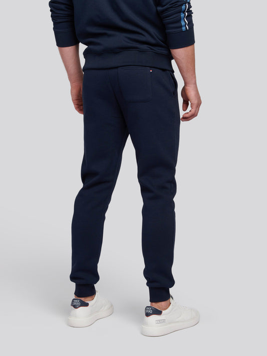 Mens Double Horsemen Jogger in Dark Sapphire Navy / Haute Red DHM