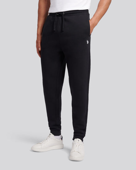 Mens Double Horsemen Jogger in Black Bright White DHM