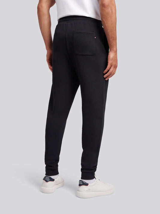 Mens Double Horsemen Jogger in Black Bright White DHM