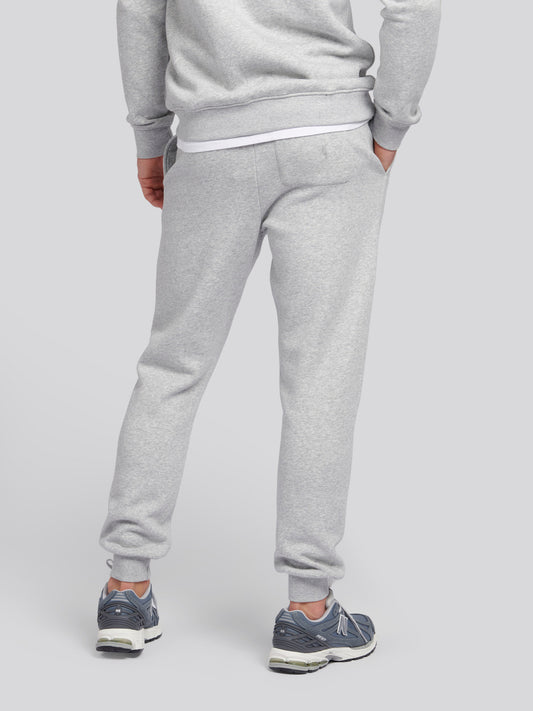 Mens Double Horsemen Jogger in Mid Grey Marl
