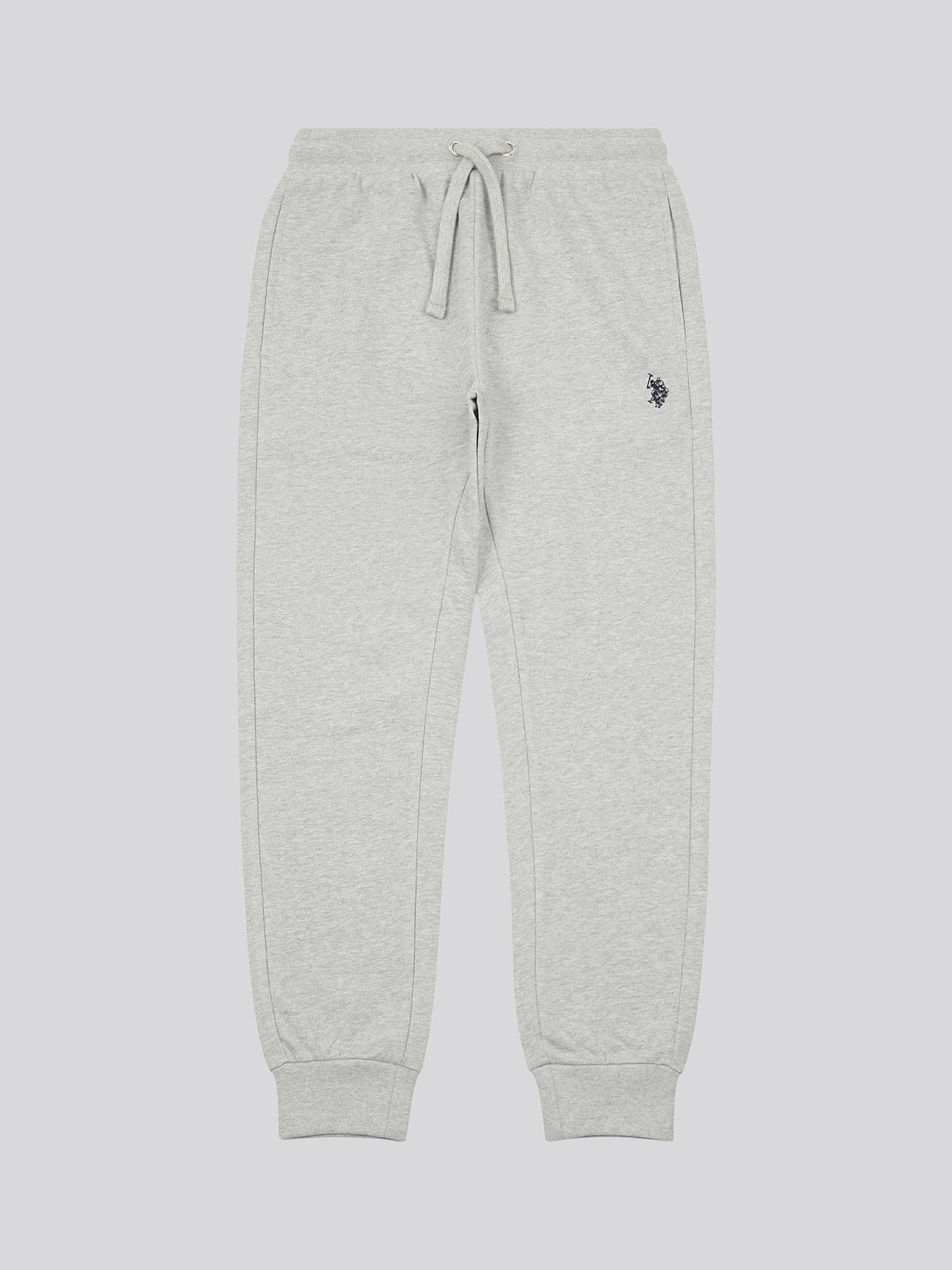 Mens Double Horsemen Jogger in Mid Grey Marl