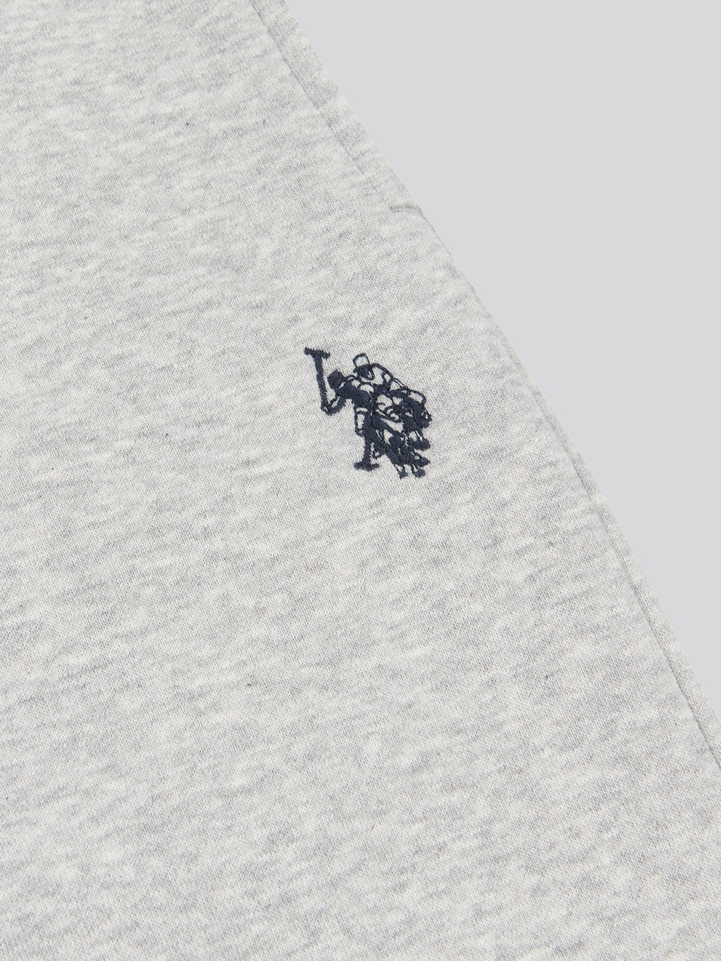Mens Double Horsemen Jogger in Mid Grey Marl