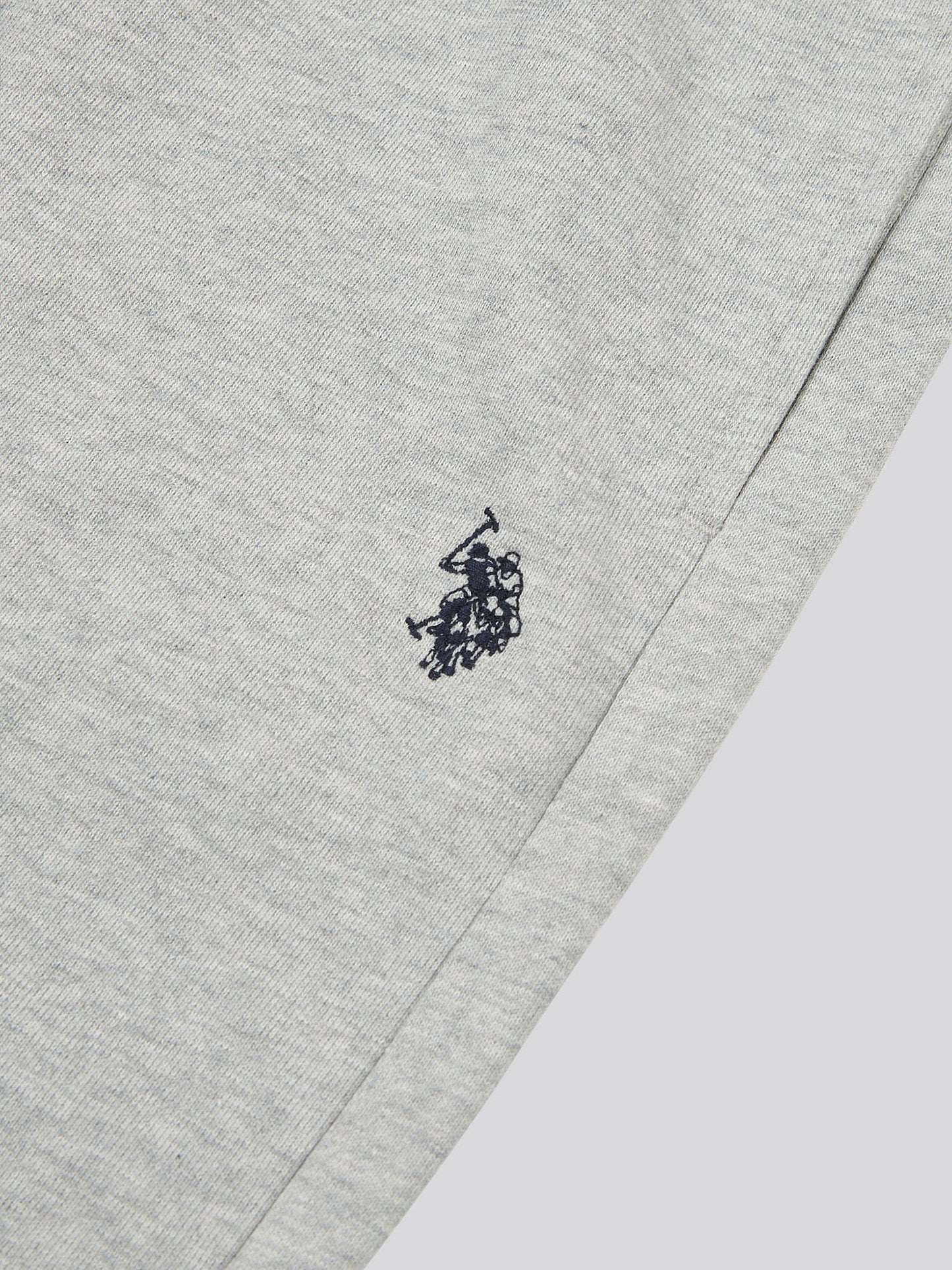 Mens Double Horsemen Jogger in Mid Grey Marl