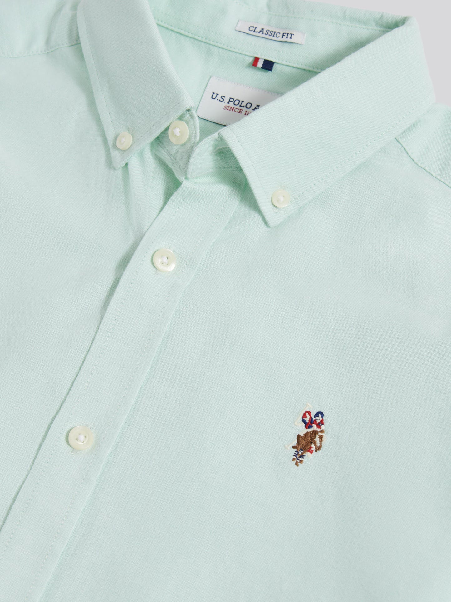 Mens Short Sleeve Oxford Shirt in Bay