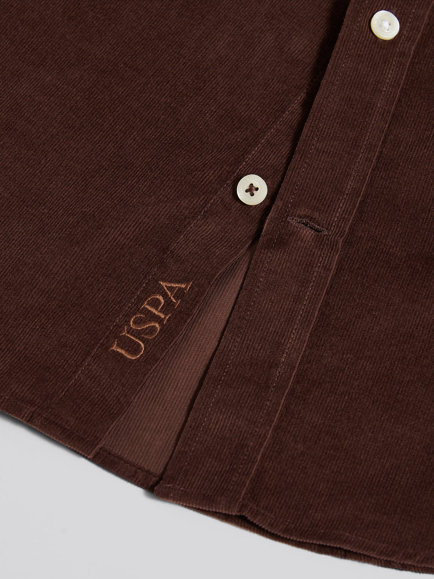 LS CORD koszula czekoladowa martini