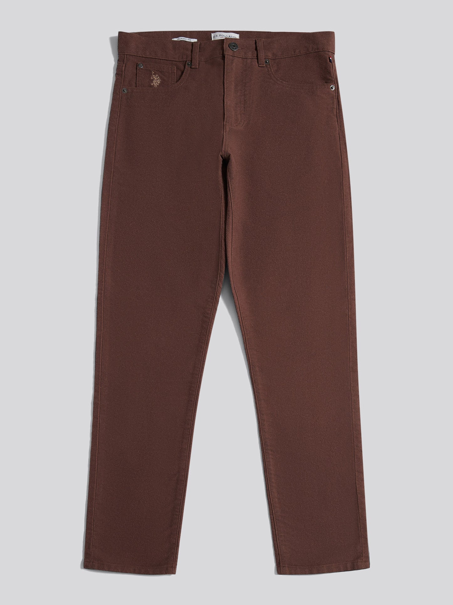 Mens Moleskin 5 Pocket Trouser in Chocolate Martini