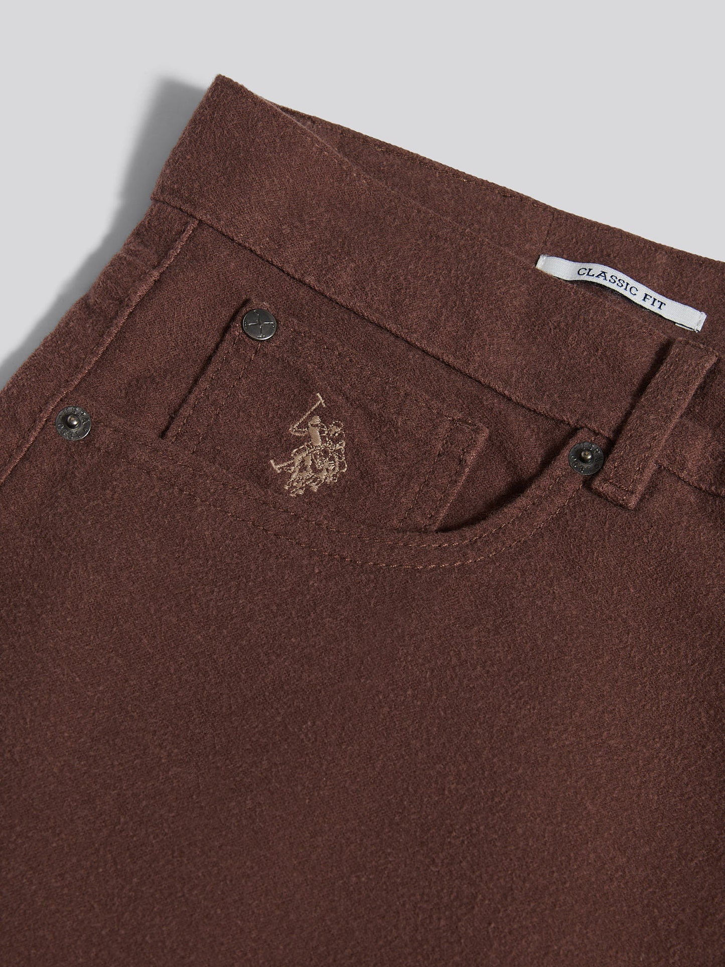 Mens Moleskin 5 Pocket Trouser in Chocolate Martini