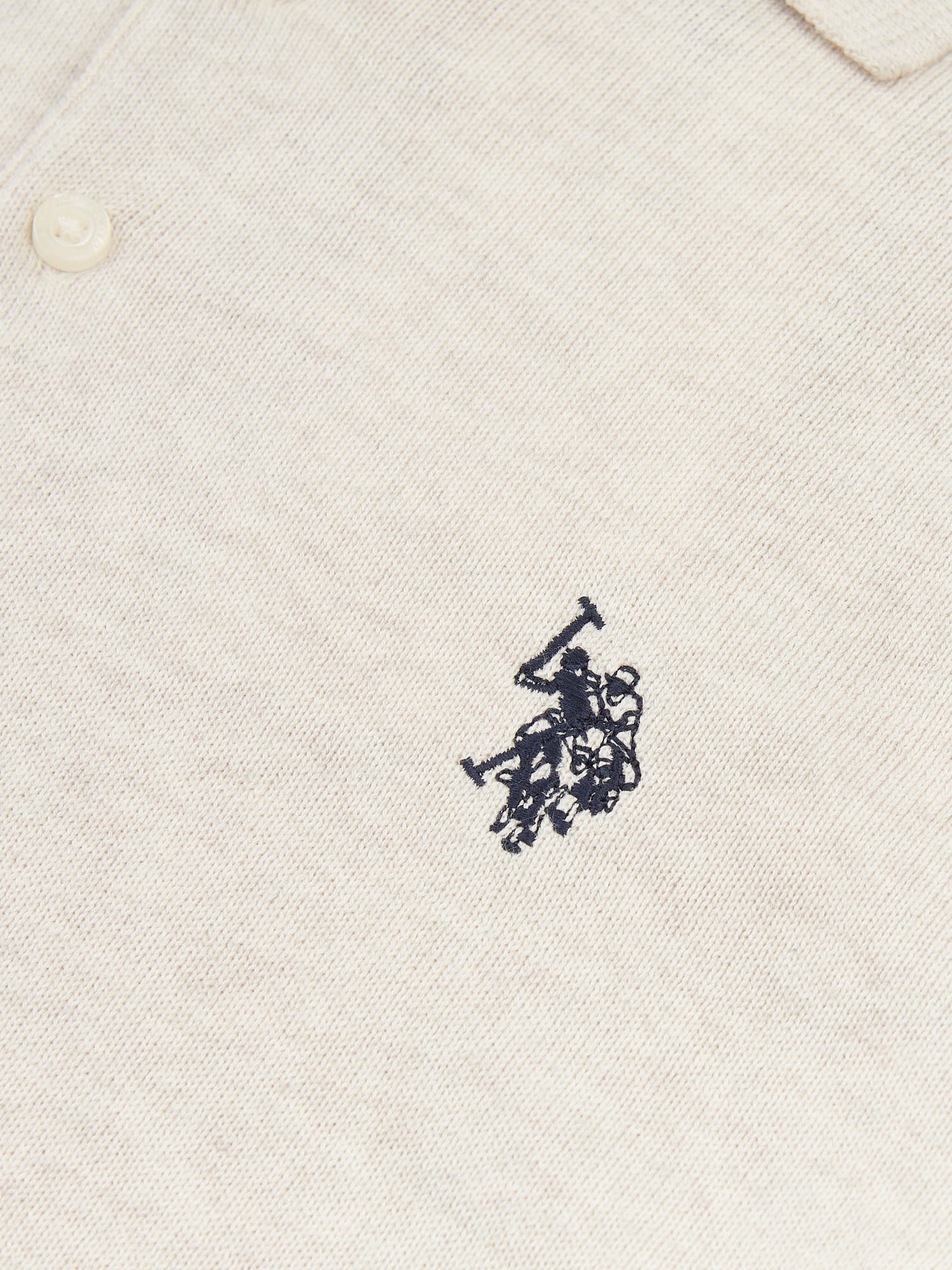 Mens Combed Cotton Polo Shirt Birch Marl