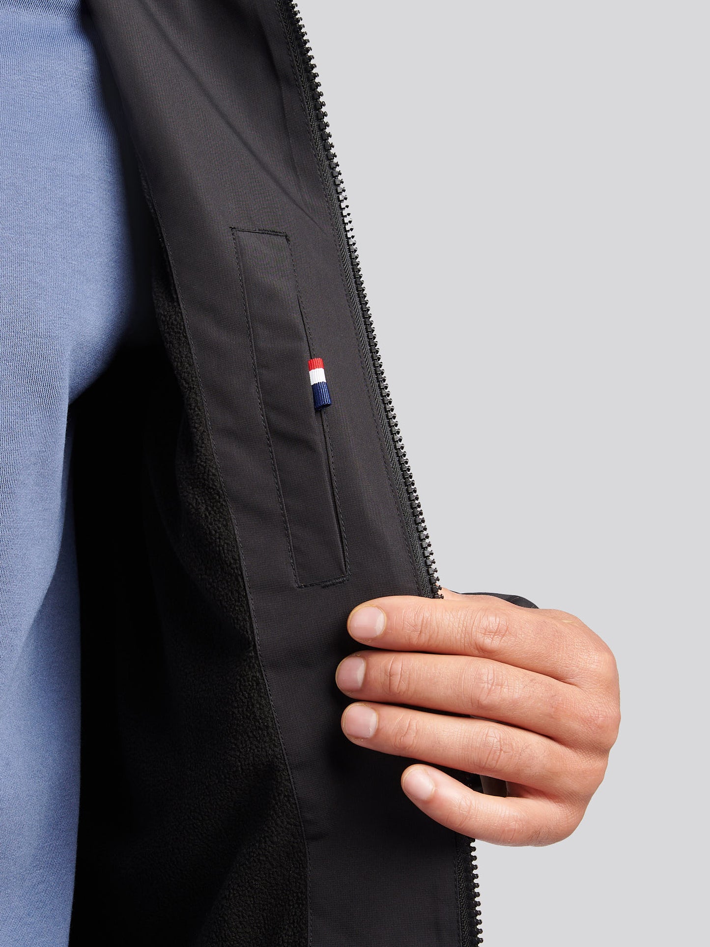 Windbreaker z podszywką męską w czarnym jasnym białym DHM