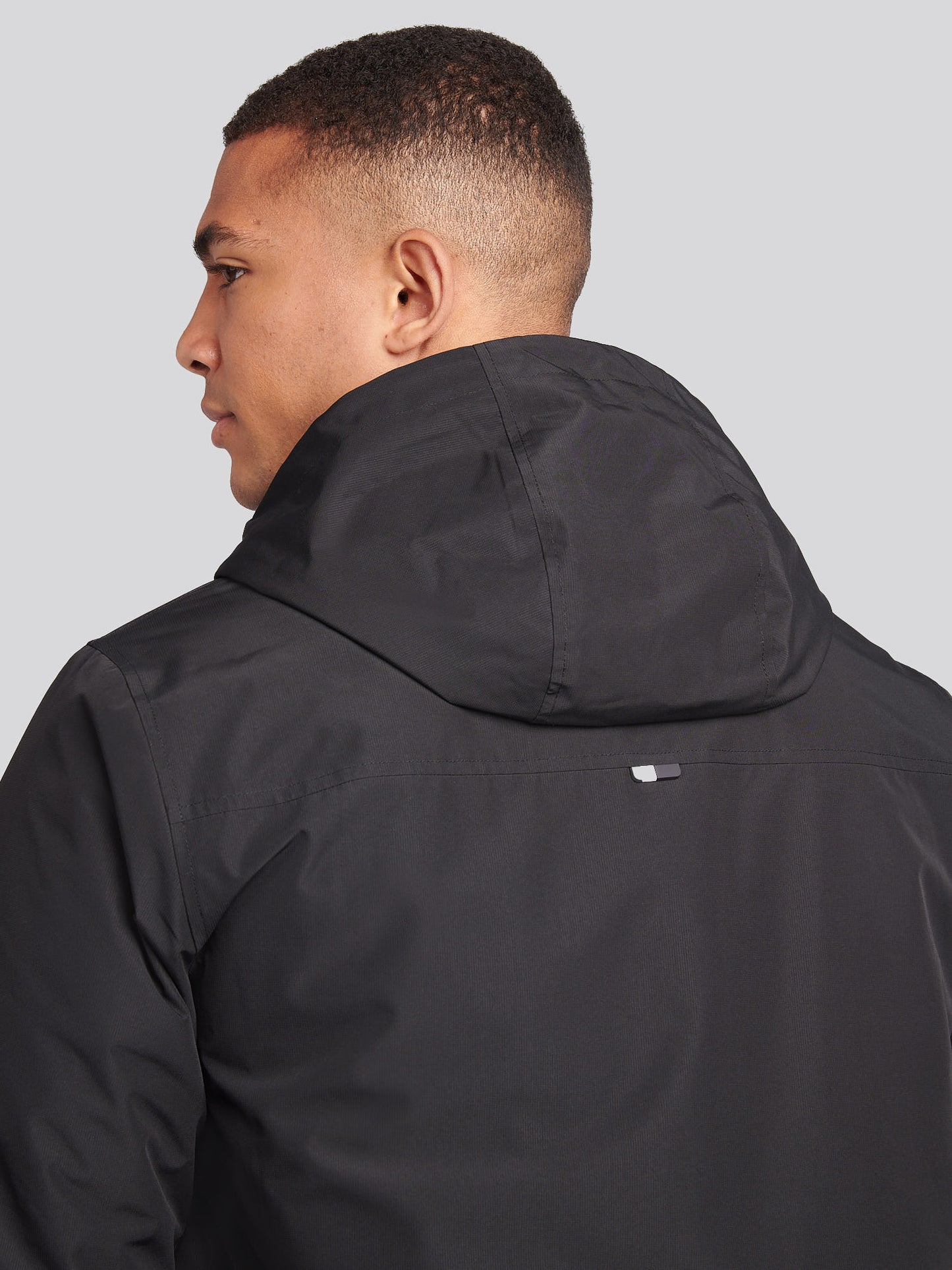 Windbreaker z podszywką męską w czarnym jasnym białym DHM