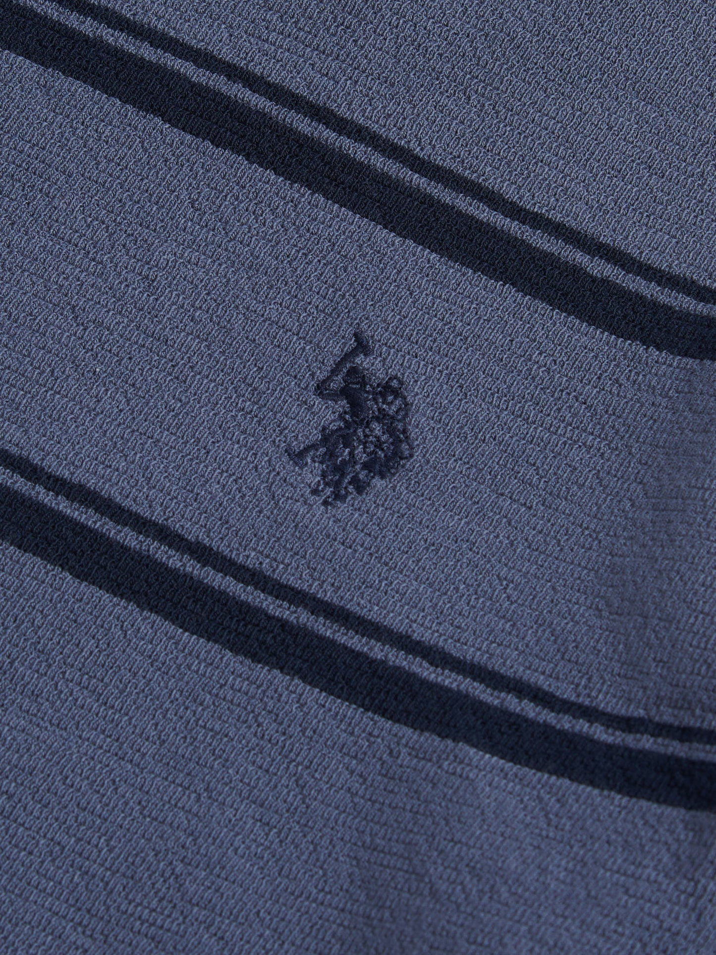 T-shirt Stripe męski w vintage Indigo