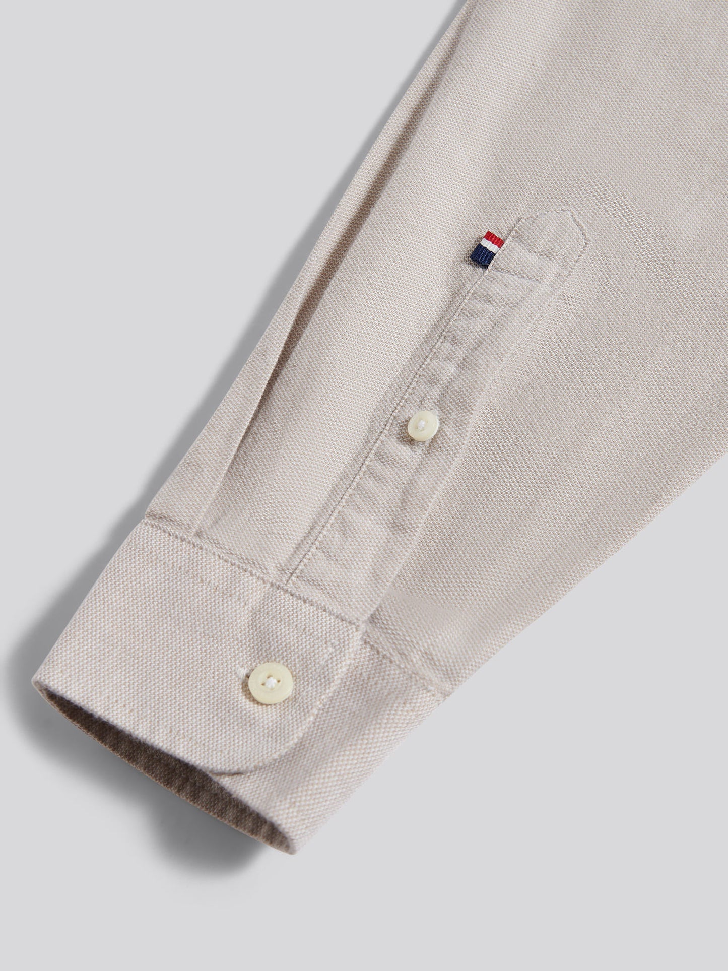 Mens Brushed Dobby Shirt in Trench Coat