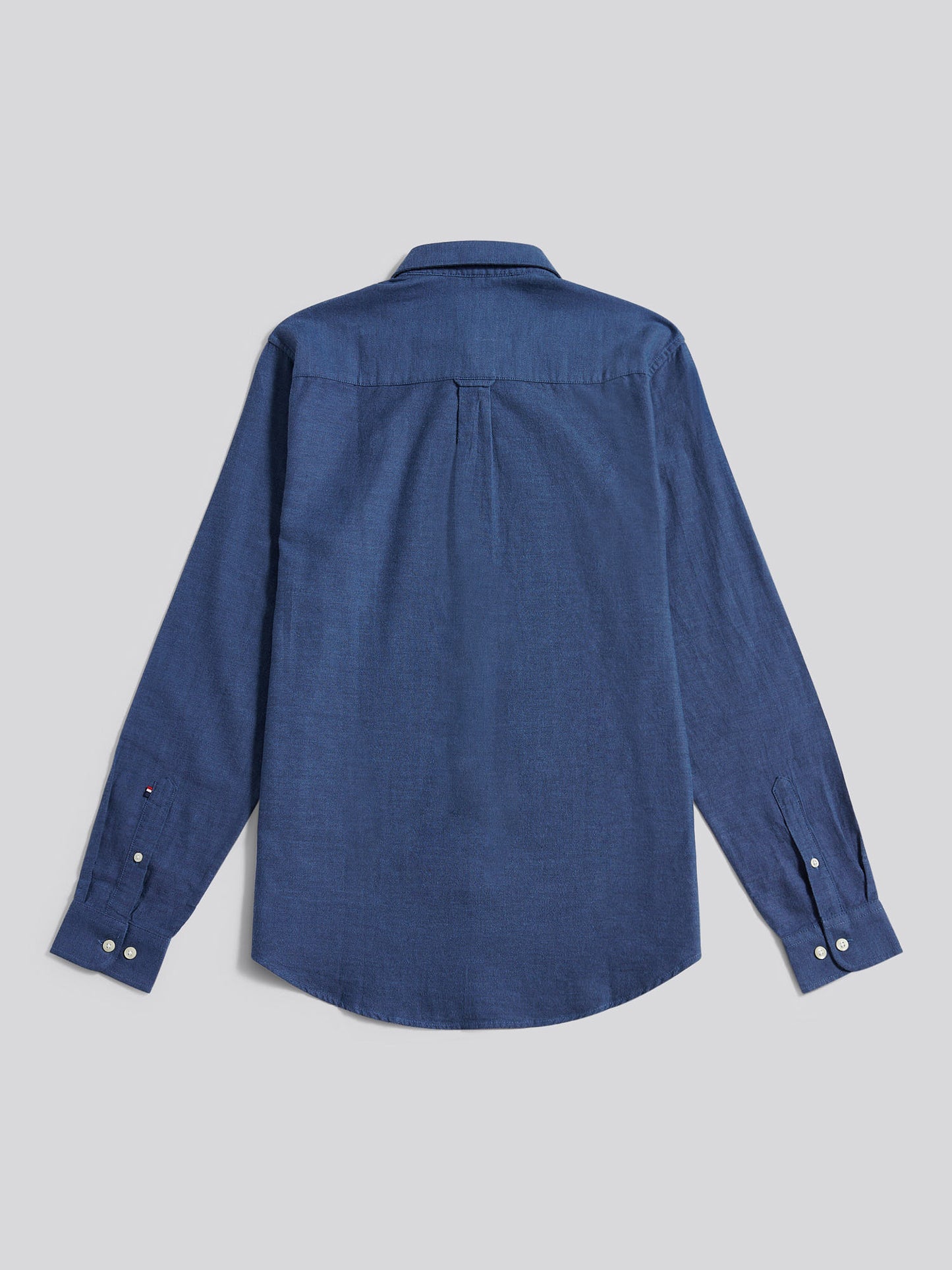 Mens Brushed Dobby Shirt in Dark Sapphire Navy