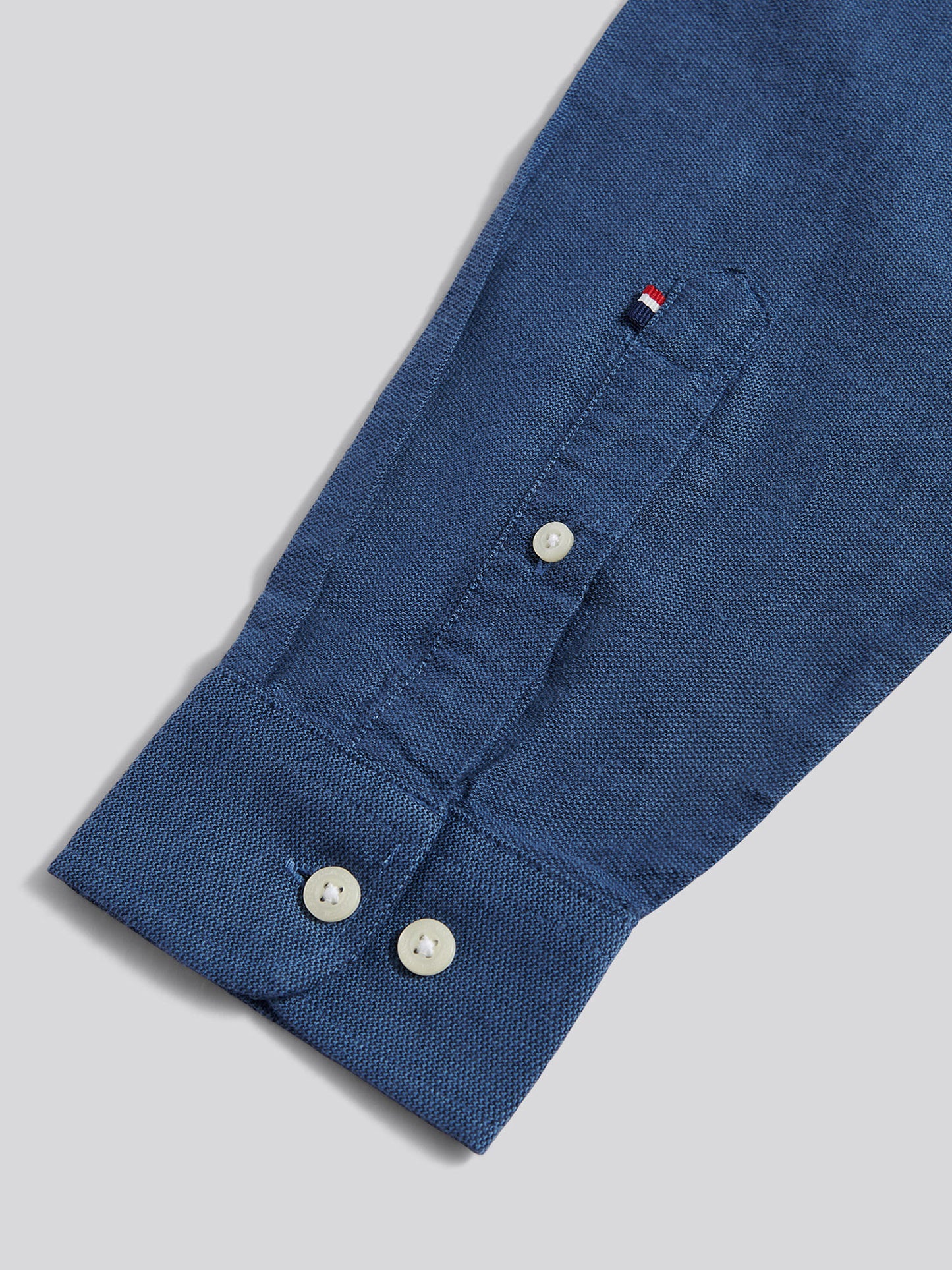 Mens Brushed Dobby Shirt in Dark Sapphire Navy