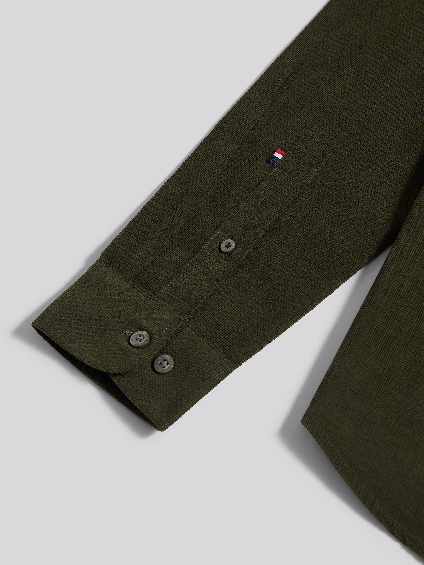Mens Textured Corduroy Shirt Forest Night