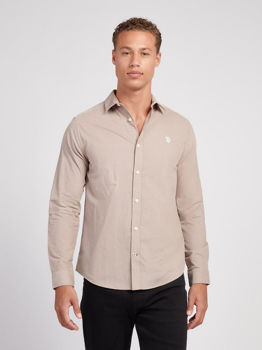 Mens Textured Corduroy Shirt in Atmosphere