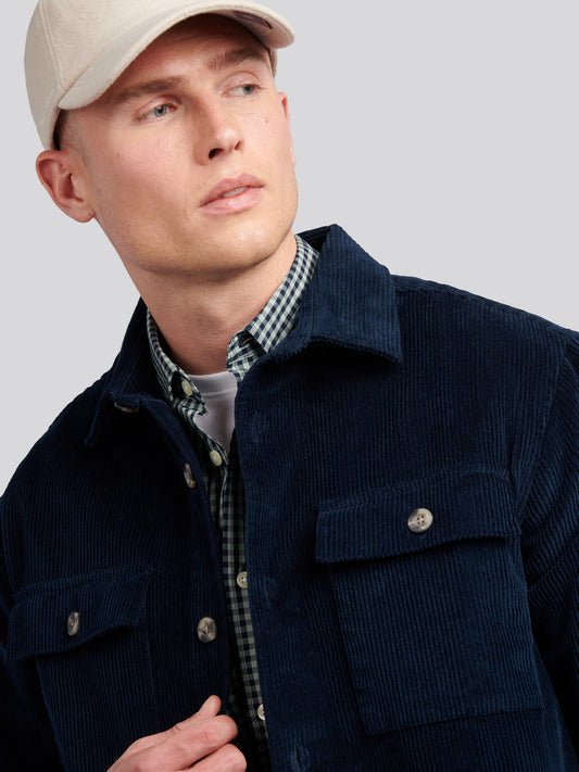 Mens Chuck Oxford Shirt in Dark Sapphire Navy