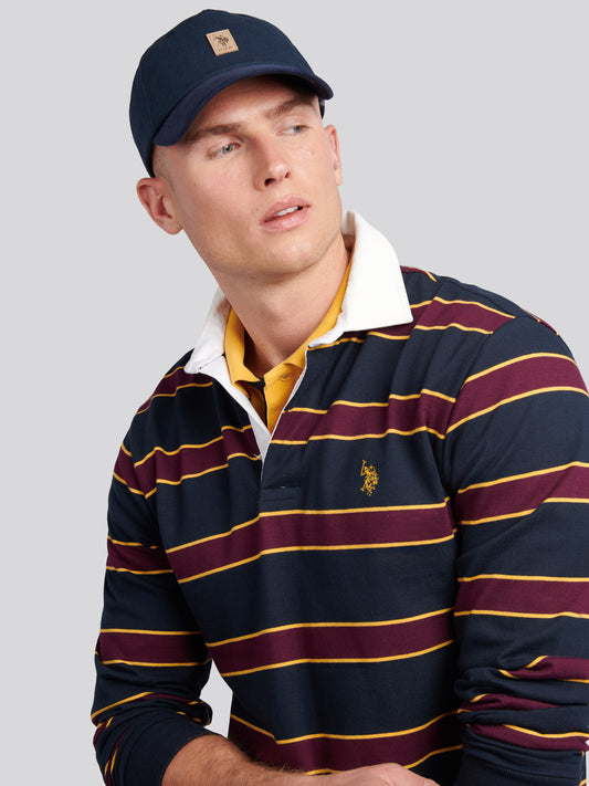 DHM Stripe Rugby Dark Sapphire Navy