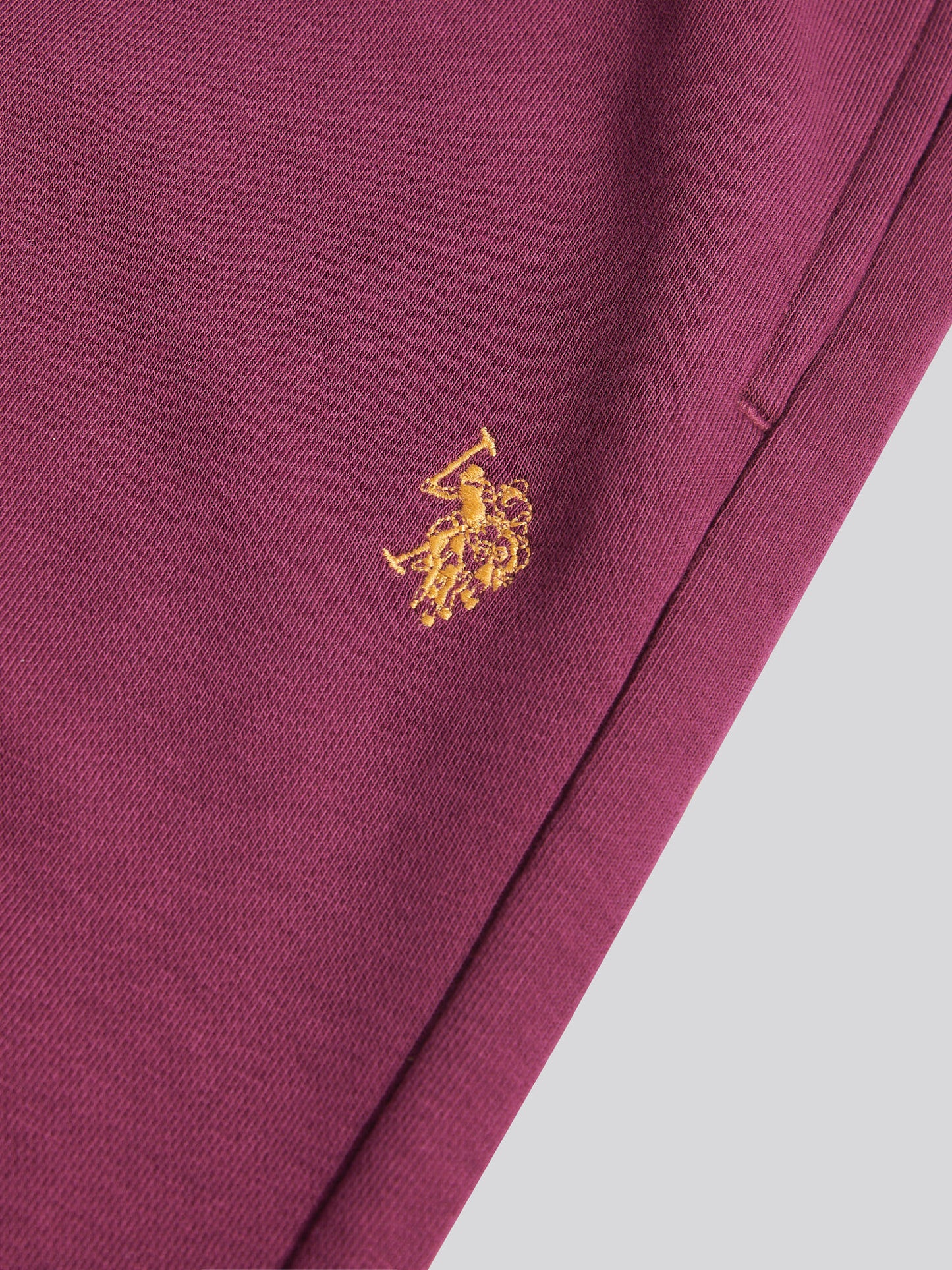 Mens Double Horsemen Loopback Jogger in Grape Wine