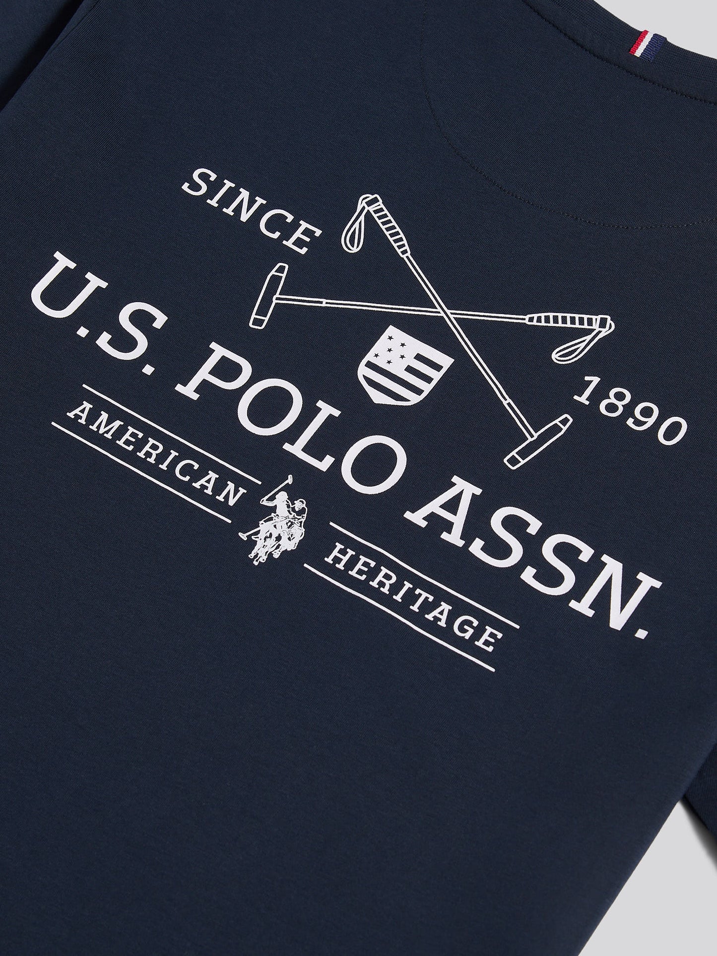 USPA Back Graphic T-shirt Dark Sapphire Navy