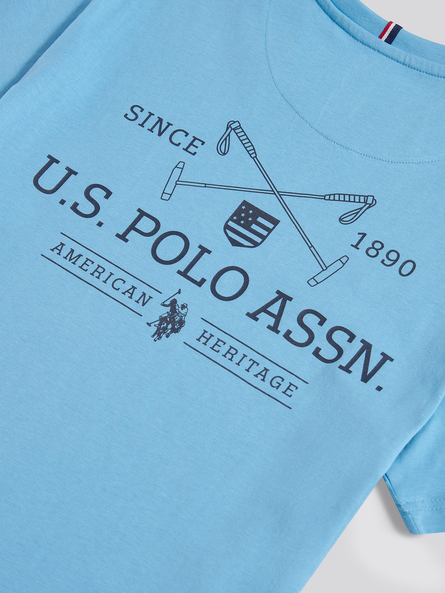 Mens USPA Back Graphic T-Shirt in Heritage Blue