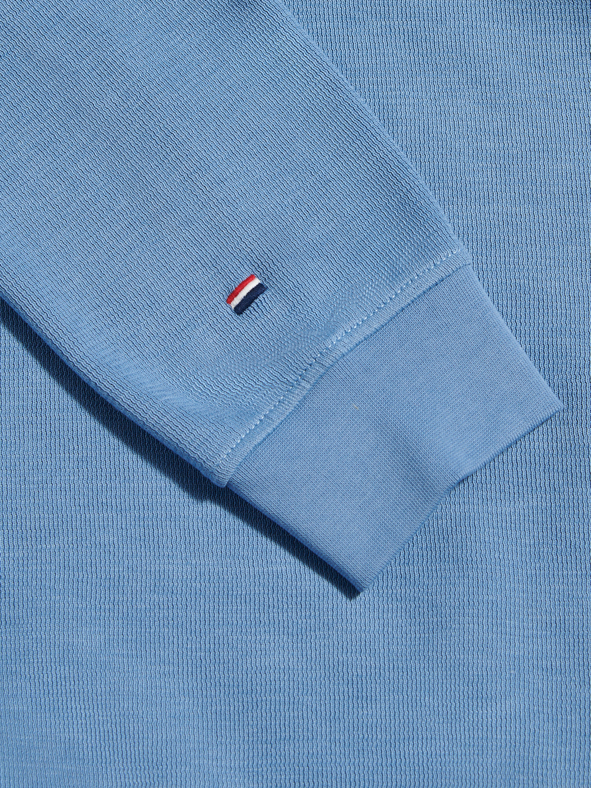 Mens French Rib 1/4 Funnel Ashleigh Blue