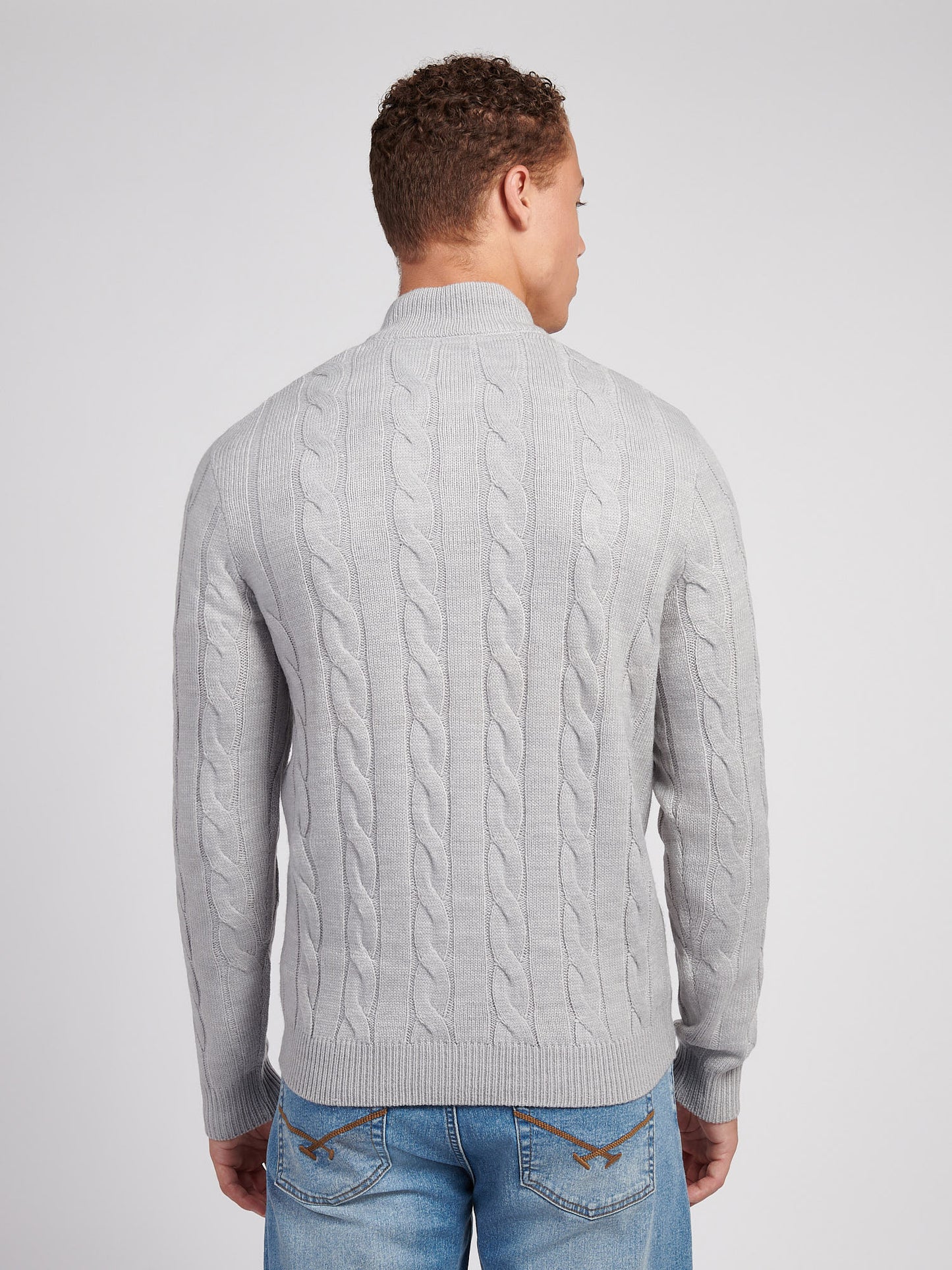 Kabel Knit lejek vintage Grey Heather