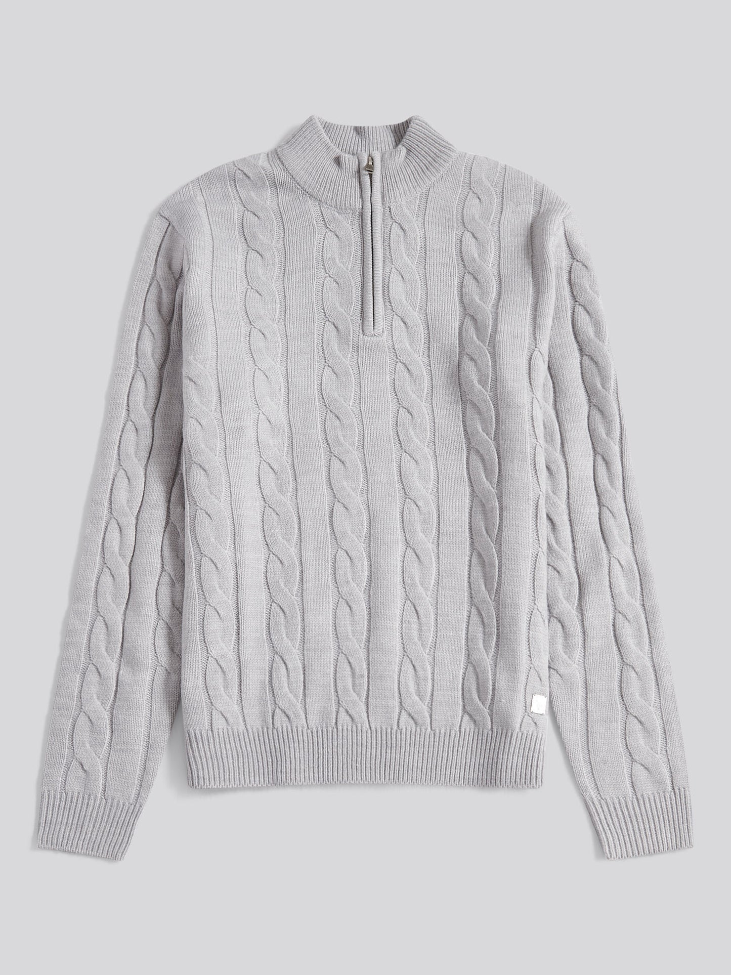 Kabel Knit lejek vintage Grey Heather