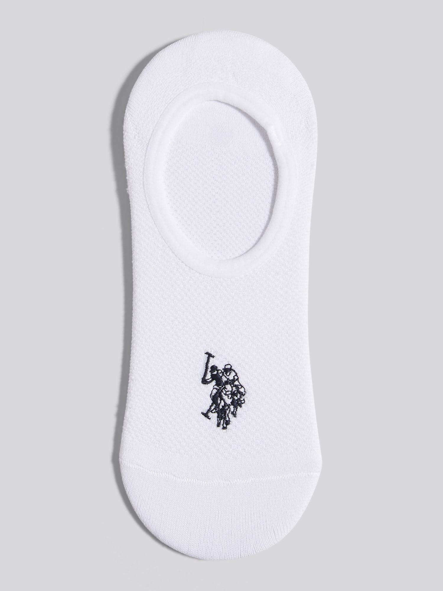 Mens Pack Invisible Trainer Socks in Bright White – Polo