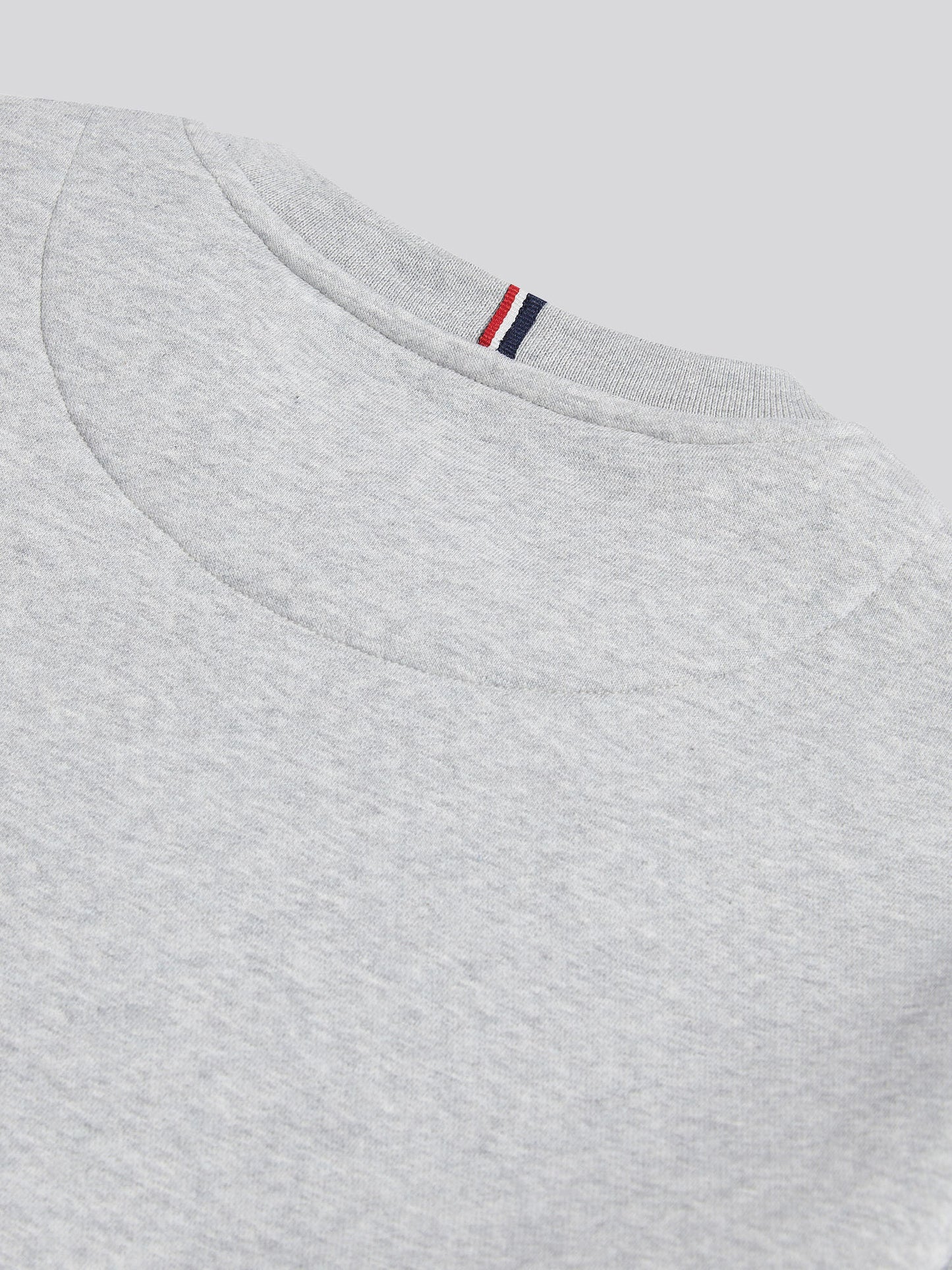 Mens Double Horsemen Crew in Mid Grey Marl
