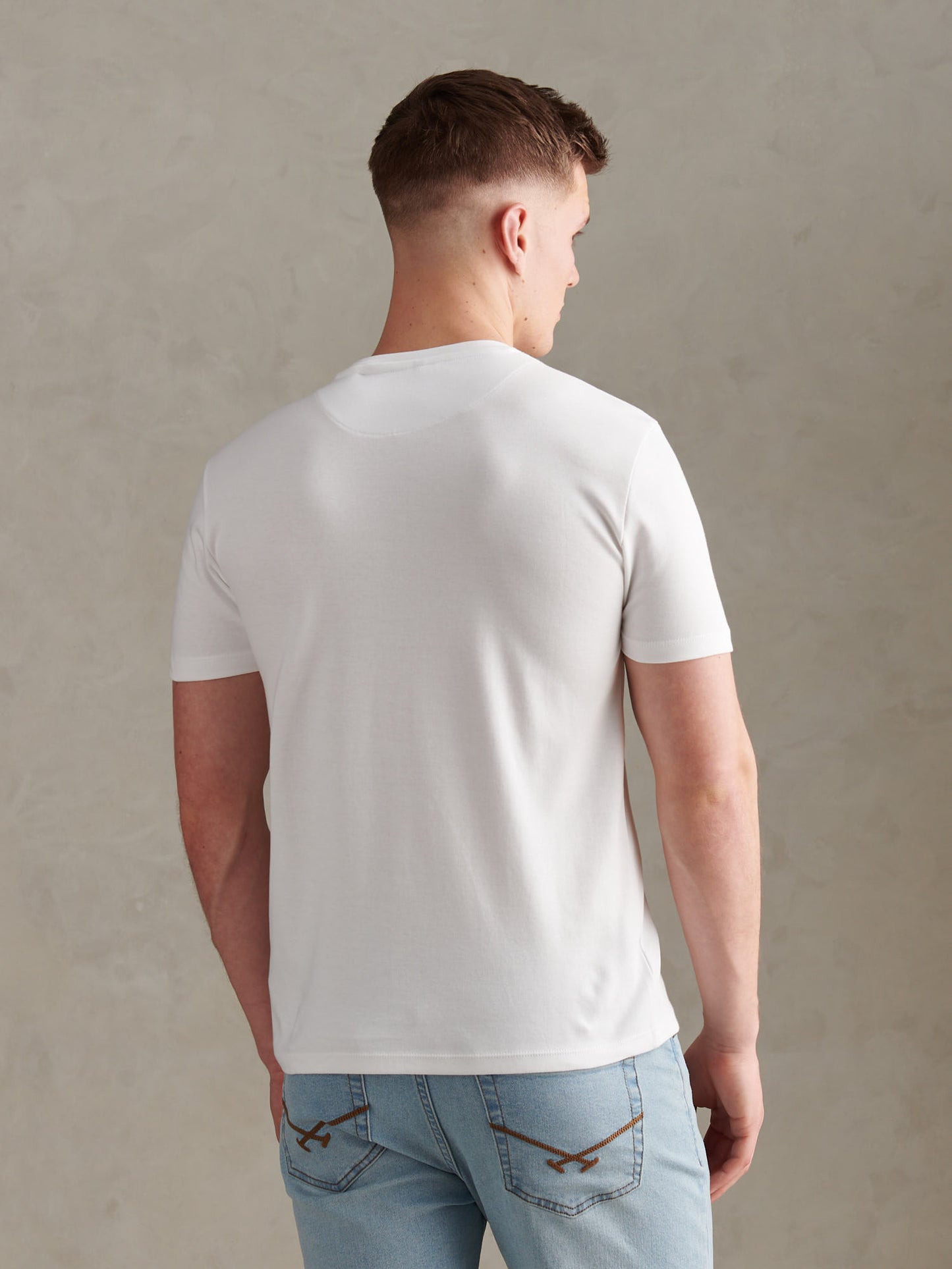 Arch Script Graphic Tshirt Bright White