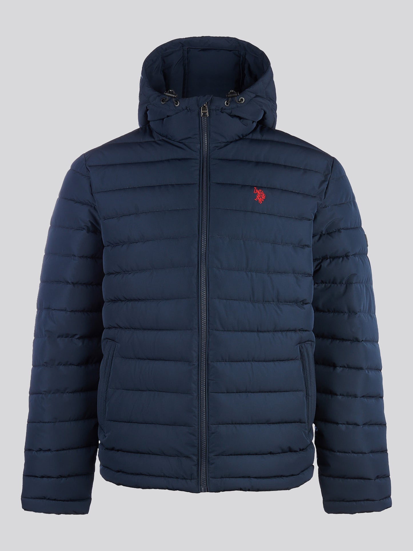 Lekki kołdra z kapturem puffer ciemny szafir granatowy