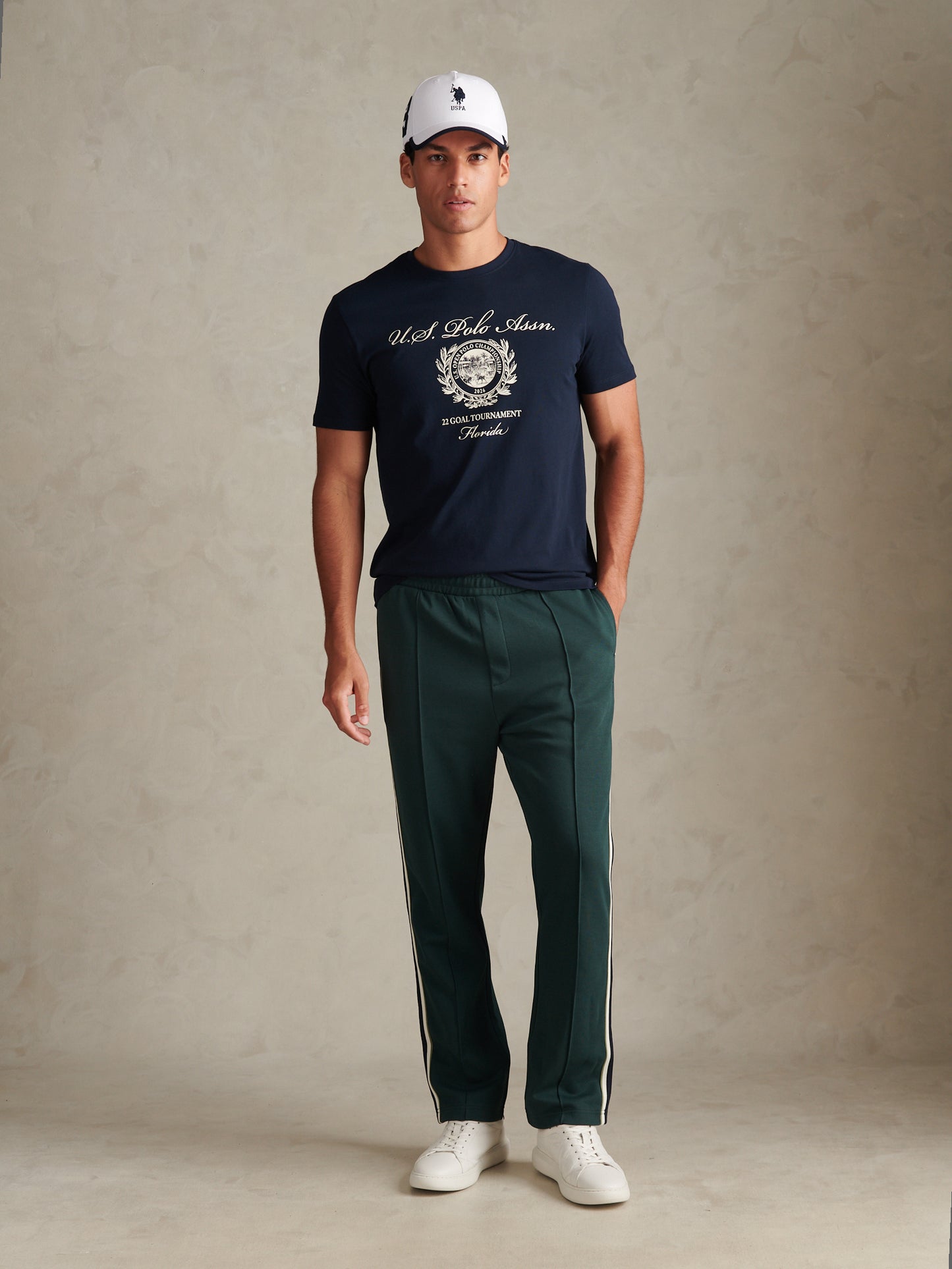 USPA Collegiate Goal T-shirt Dark Sapphire Navy