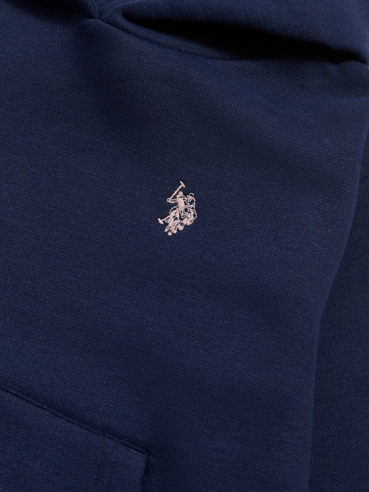 Girls Double Horsemen Overhead Hoodie Navy Iris