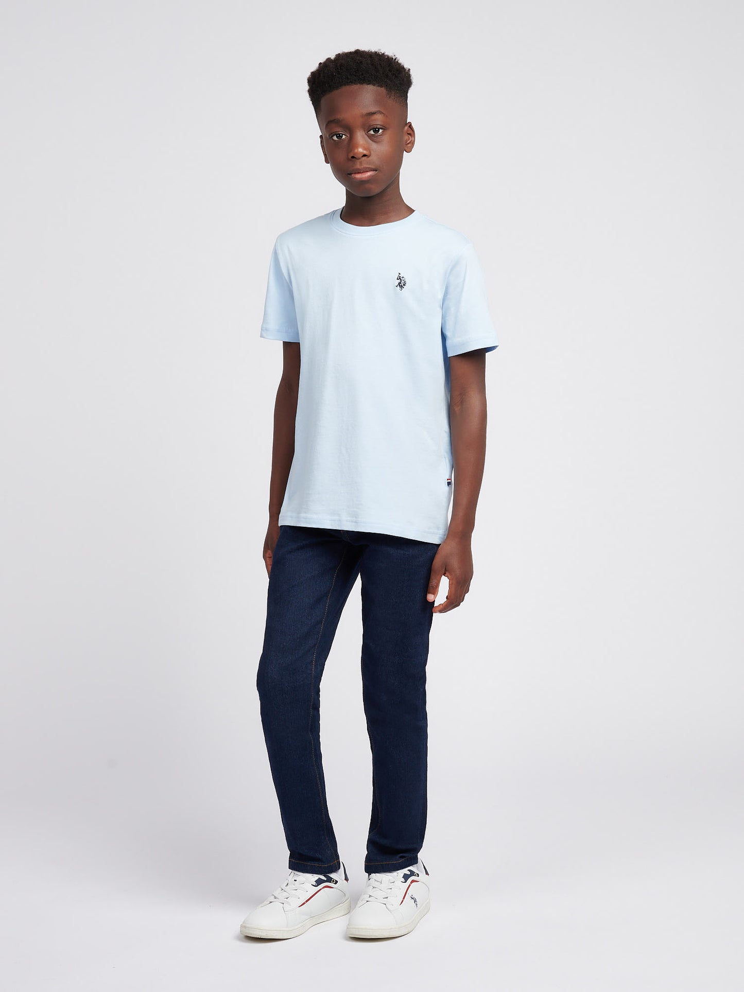 Chłopcy podwójna jeźdźcy w Chambray Blue