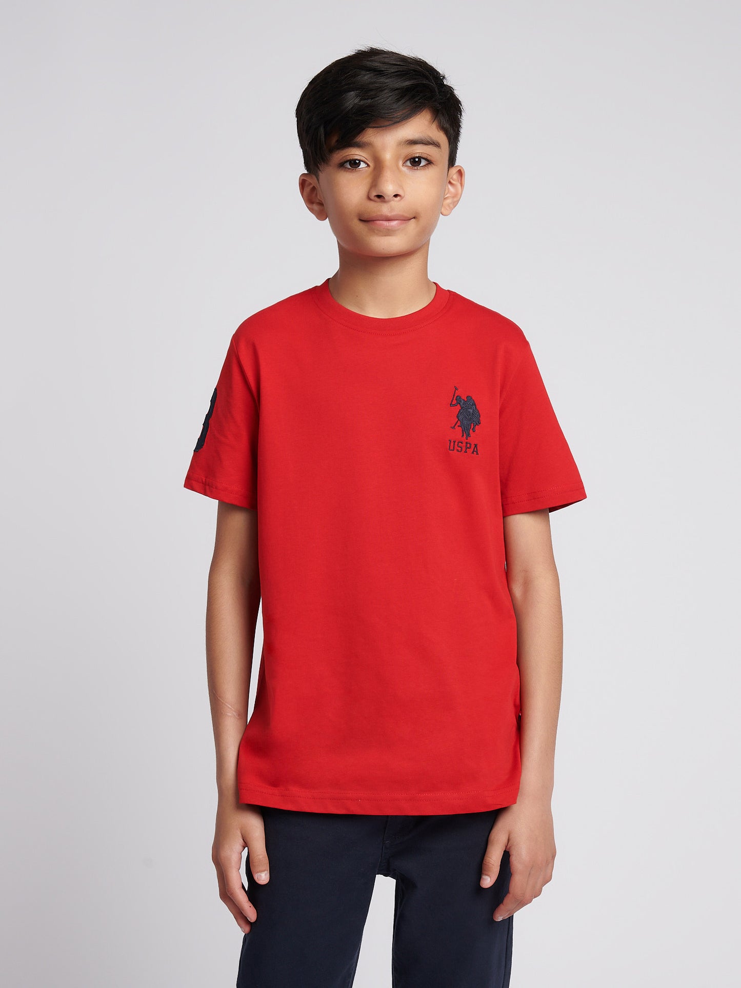T-shirt Boys Player 3 w Haute Red