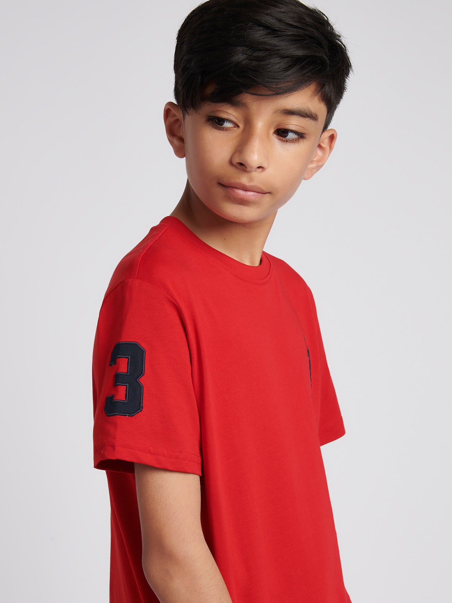 T-shirt Boys Player 3 w Haute Red