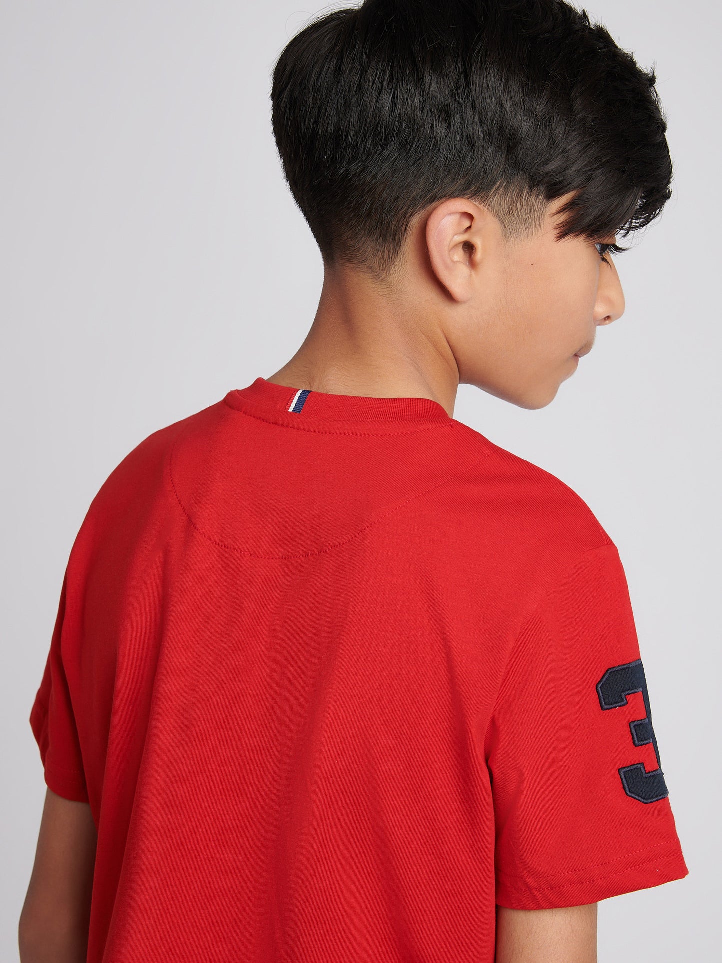 T-shirt Boys Player 3 w Haute Red