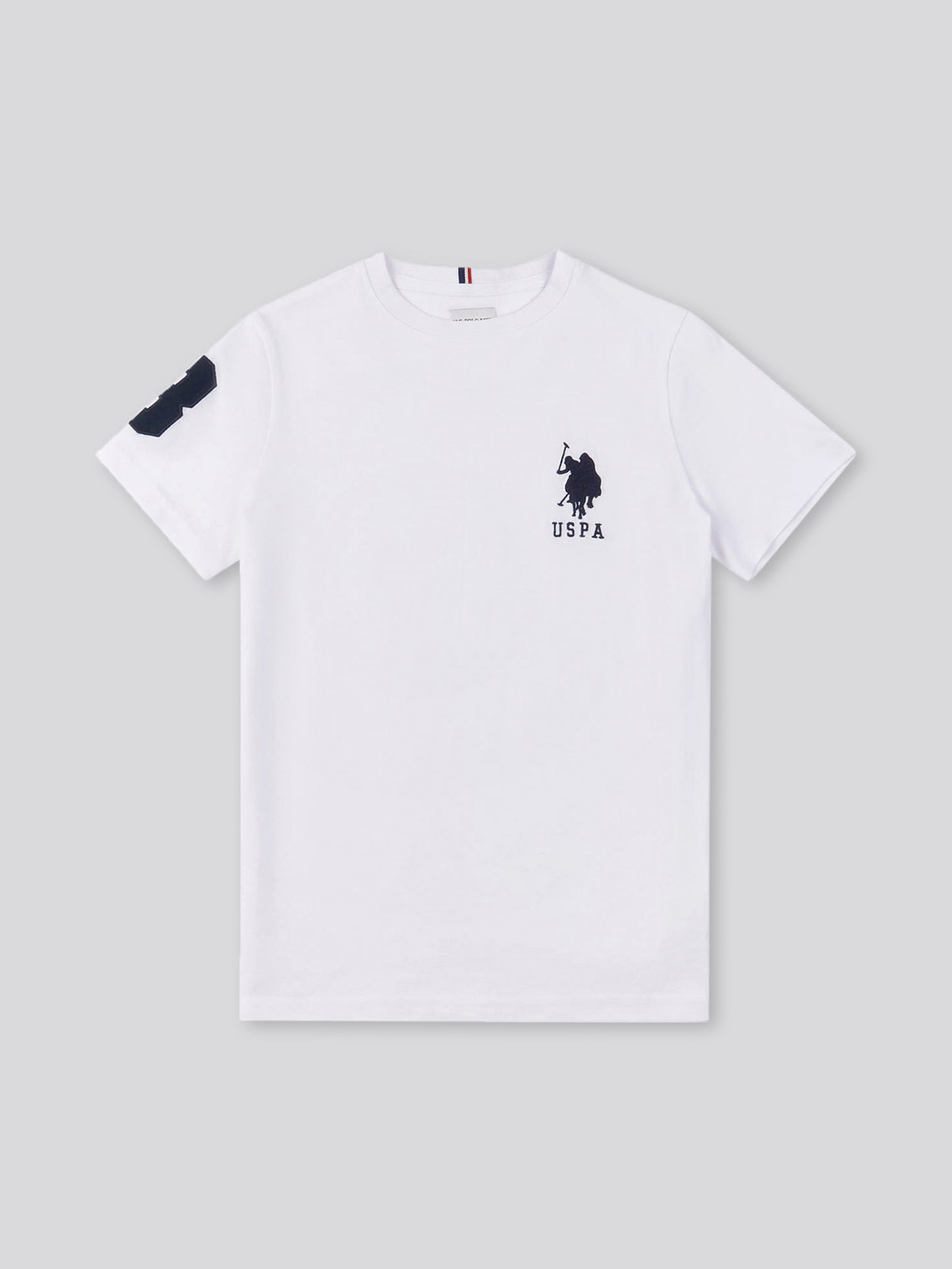 Chłopięcy T-shirt w białym/ciemnym szafirze granatowy DHM