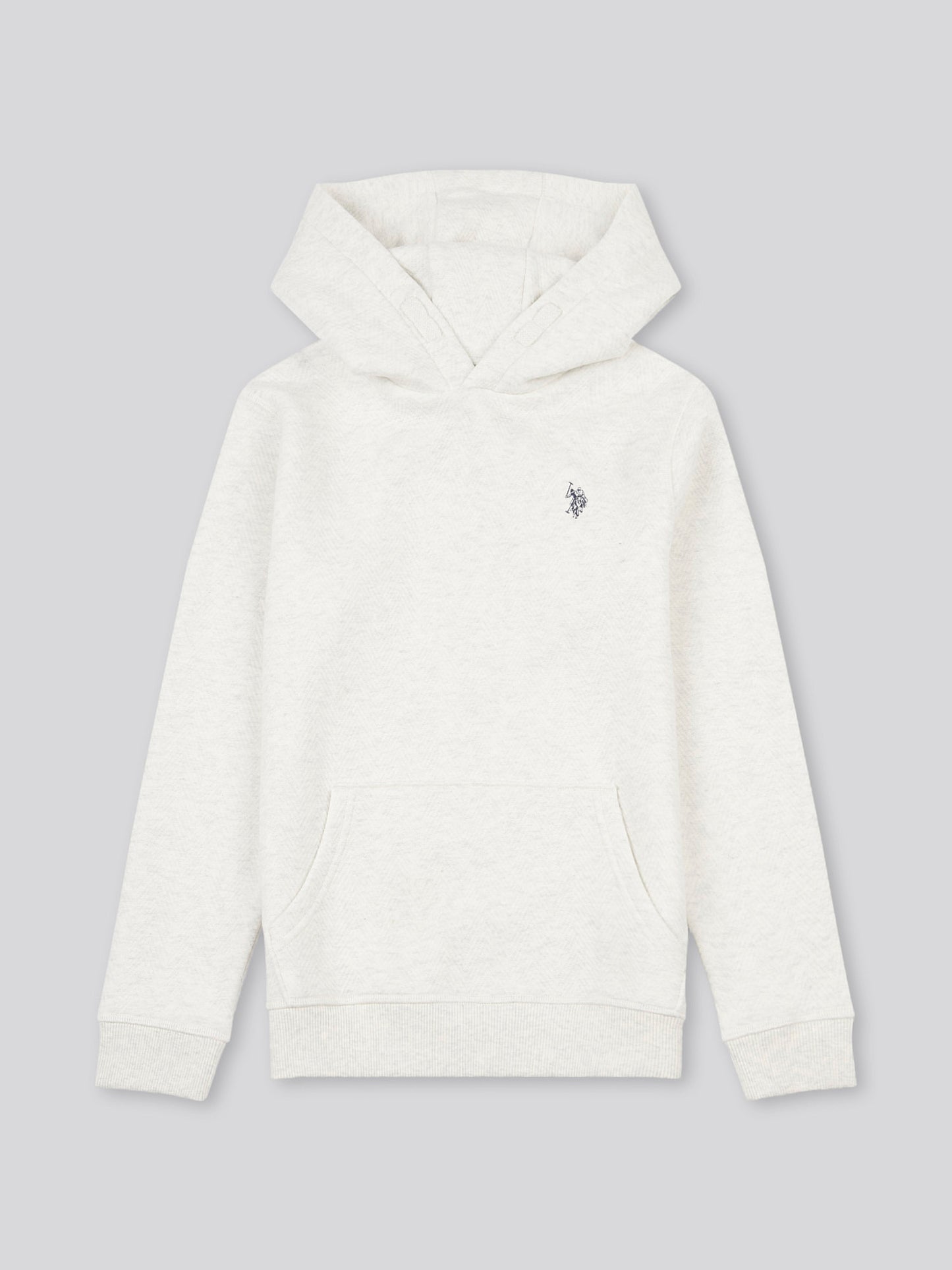 Chłopcy podwójna jeźdźca Herringbone Bluza z jasnoszarą marglem