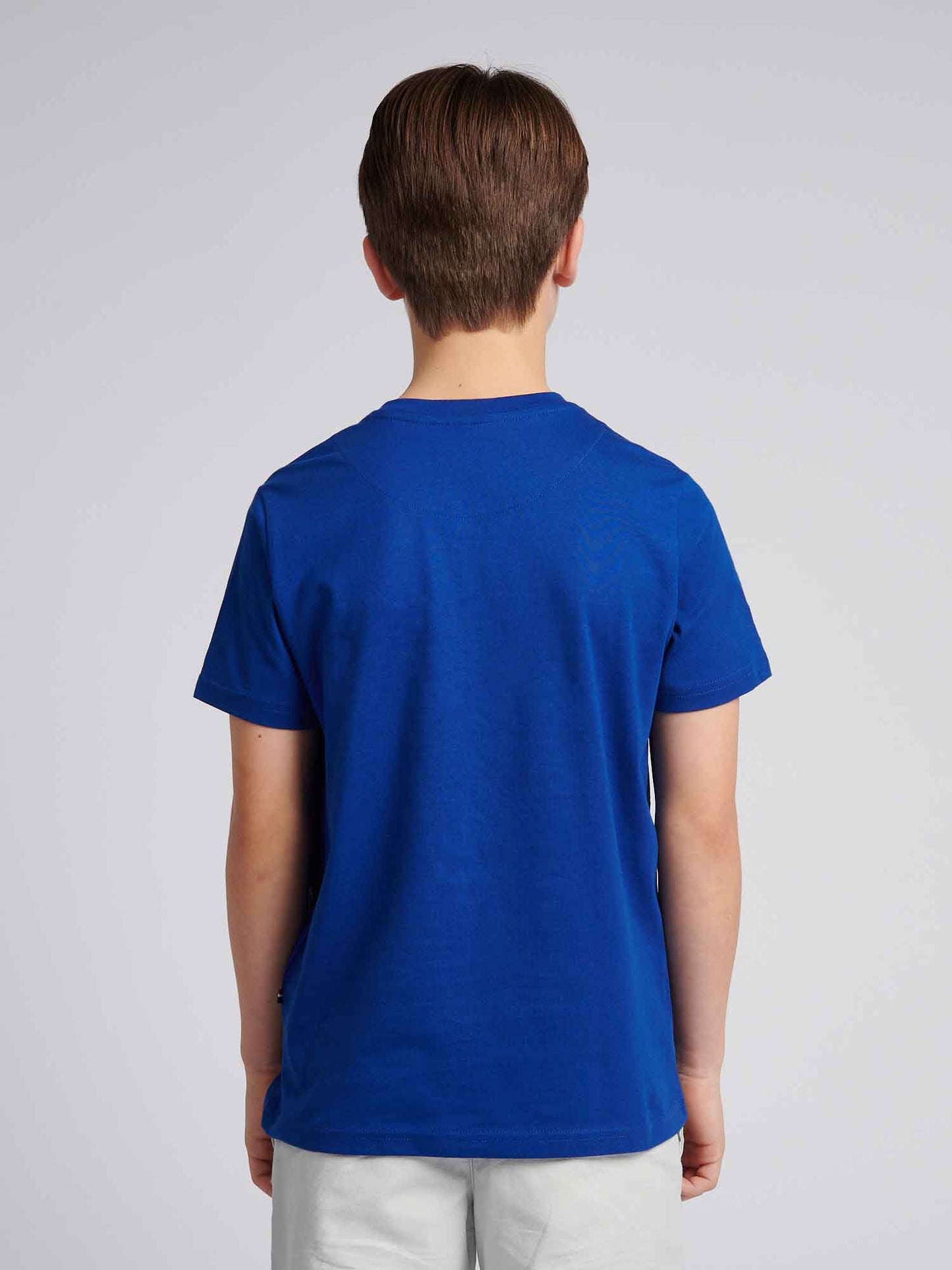 Chłopcy podwójne jeźdźcy graficzne T-shirt w Sodalite