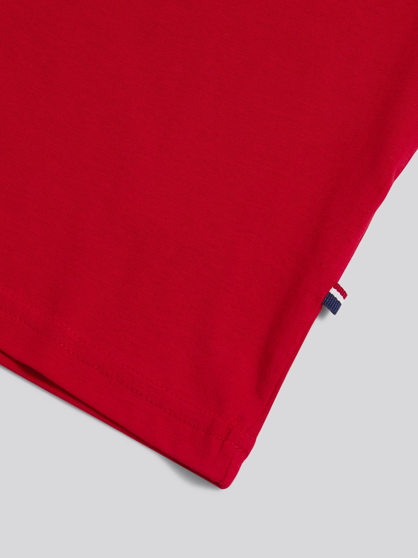 Boys Texture Double Horsemen T-Shirt in Haute Red